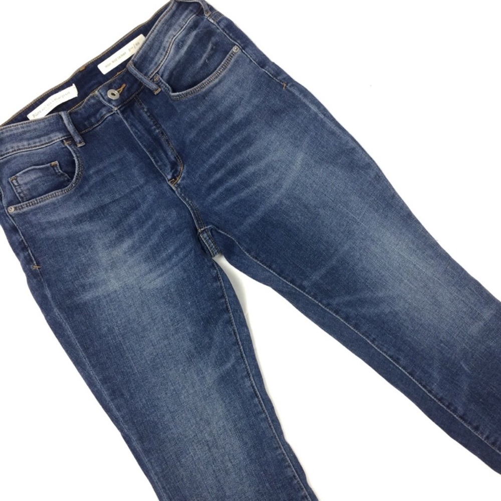 ANTHRO PILCRO High Rise Skinny Colorblock Jeans 29 - Picture 2 of 8